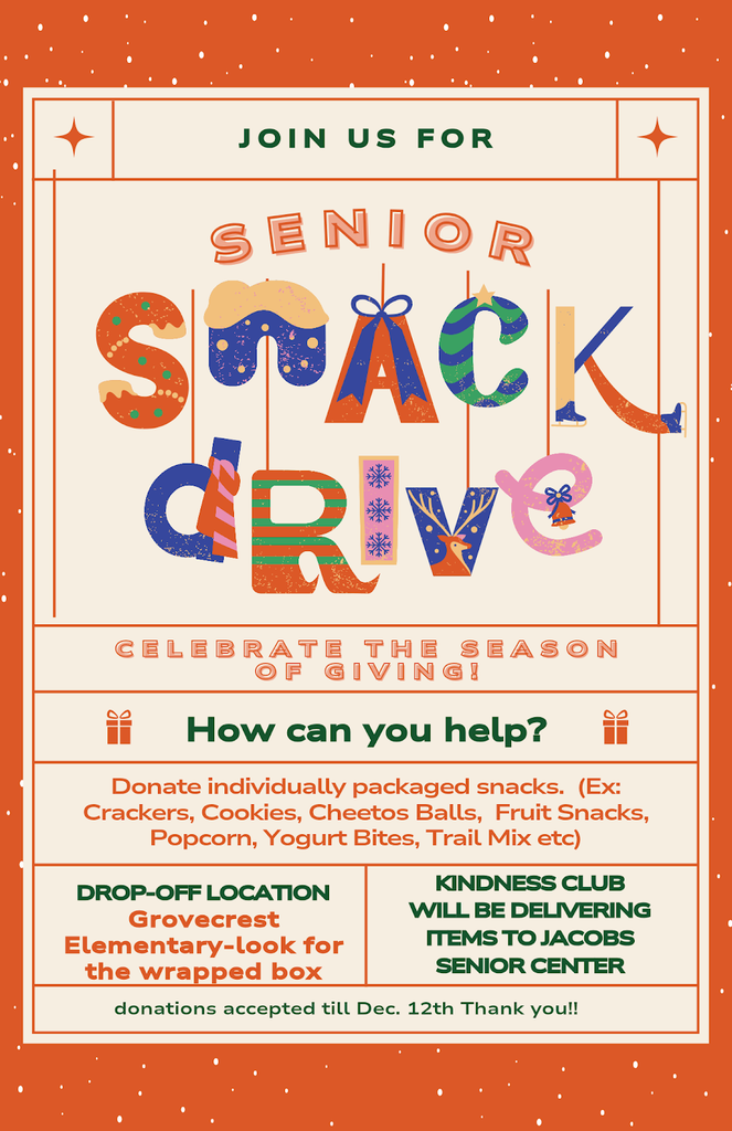 Kindness Club donations for seniors