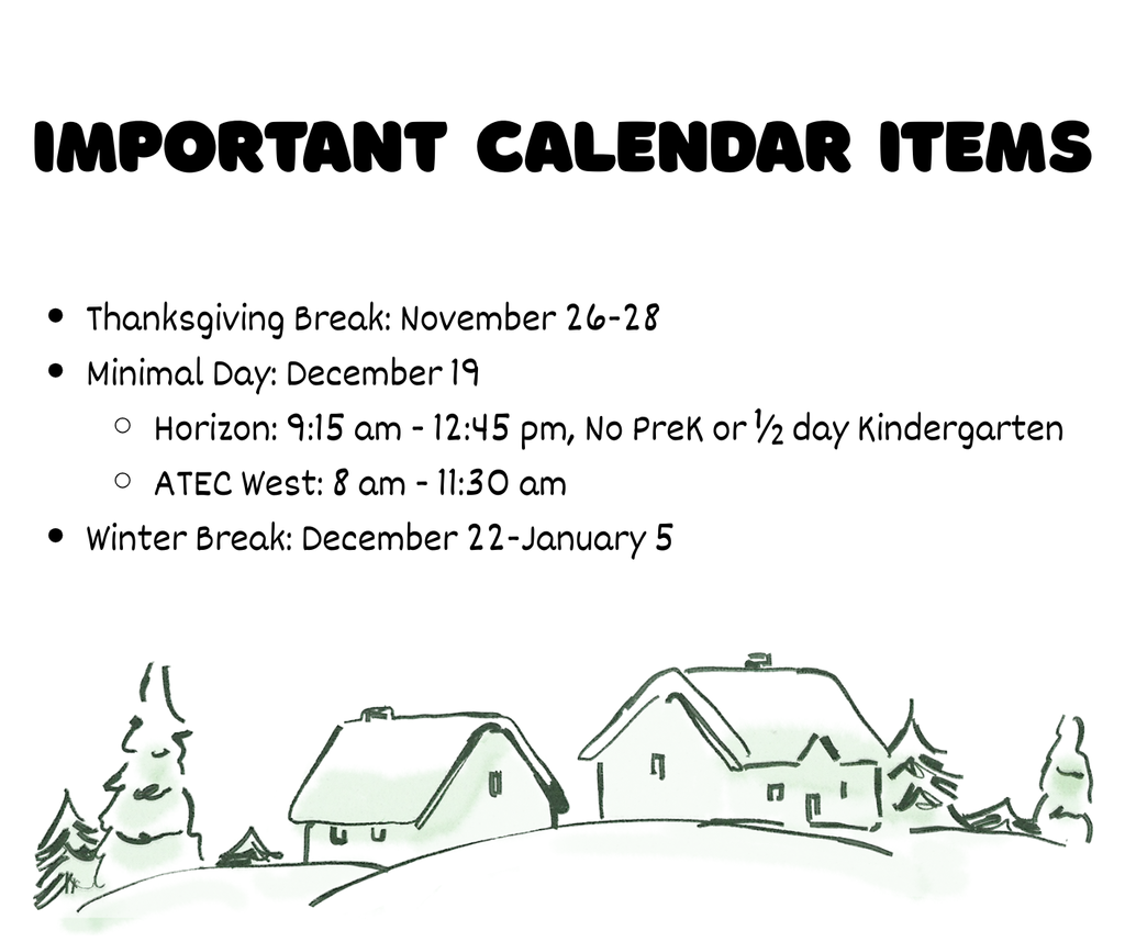 Important calendar events