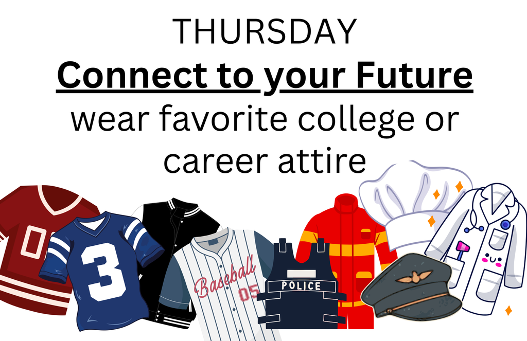 Jerseys and career attire for Connect to Future day
