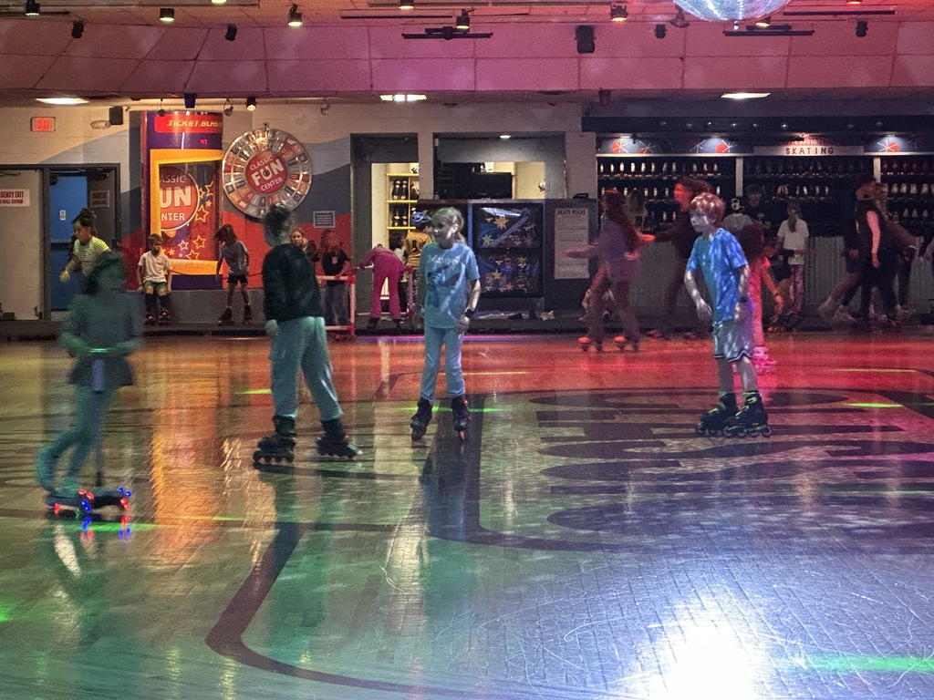 Kids at Classic Skate Night