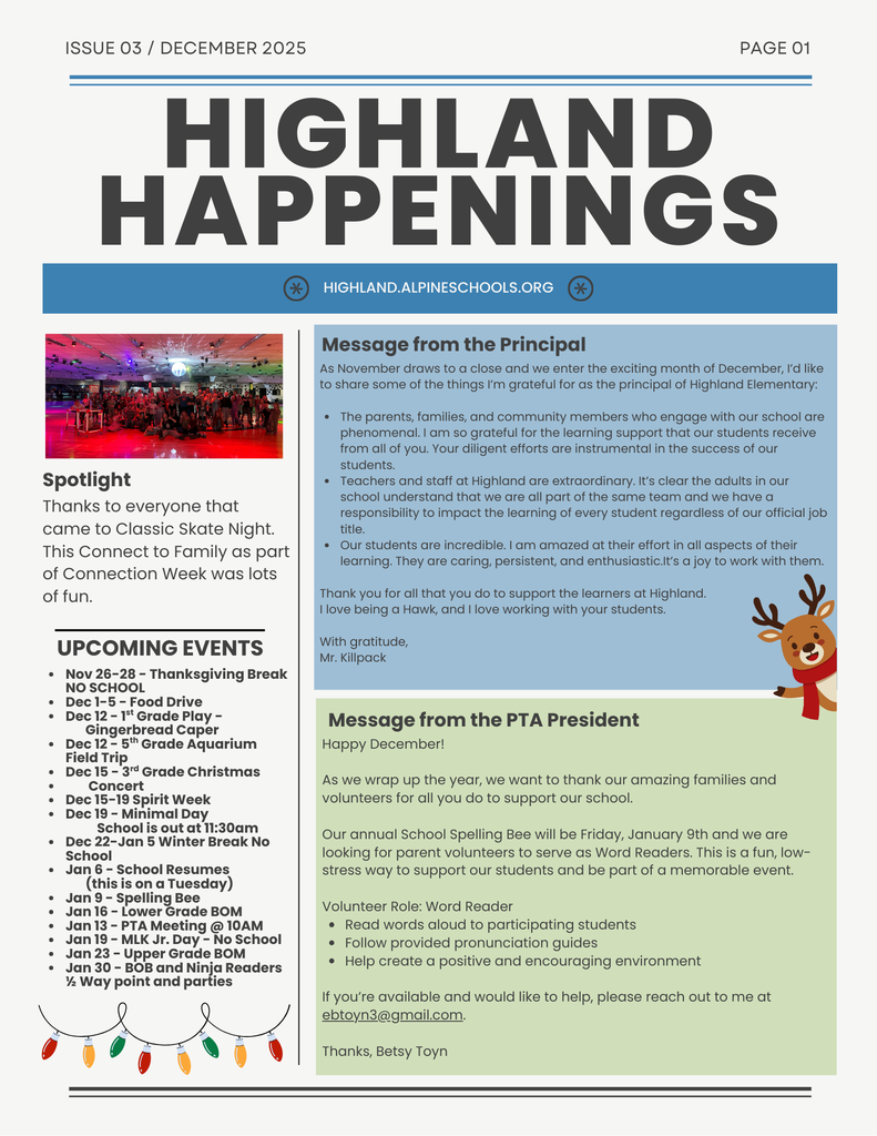 Highland Happenings page 1