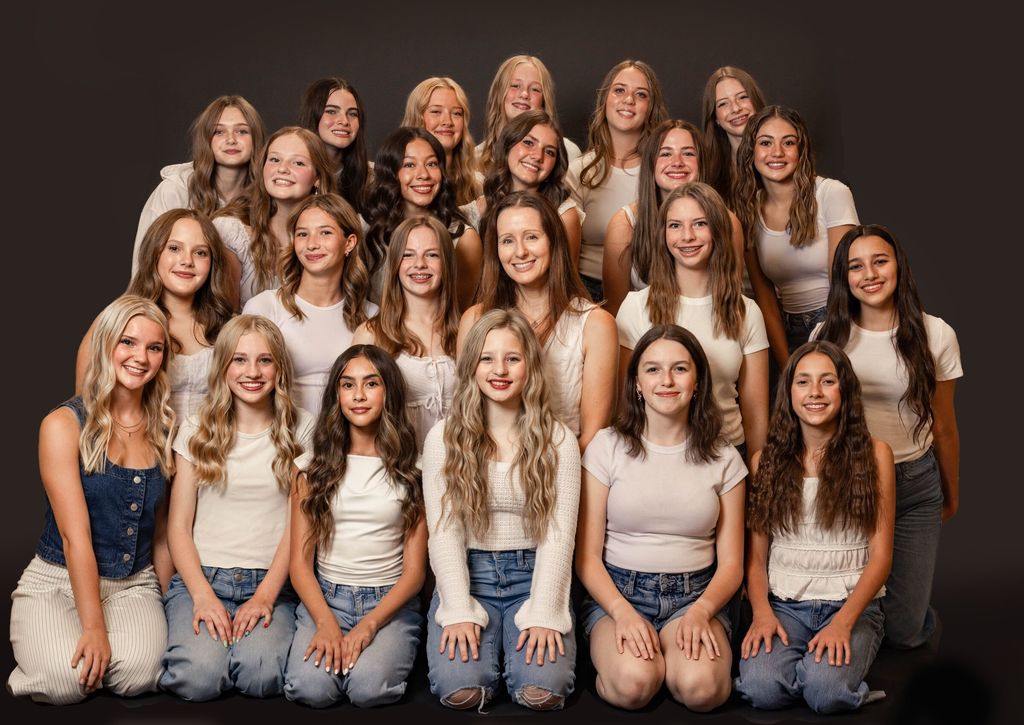 Smiling girls from the LMDC and B Day Winter Dance Concert 