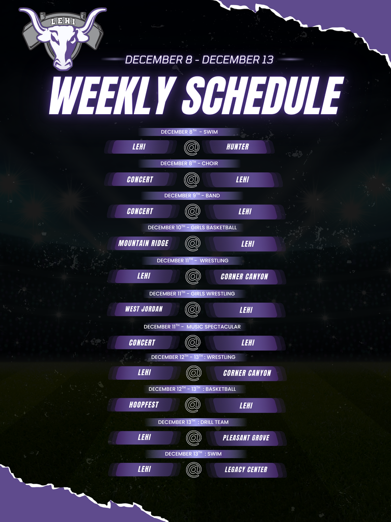 Weekly Schedule