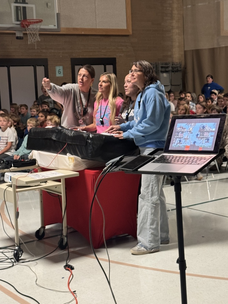 This assembly involved students and teachers. 