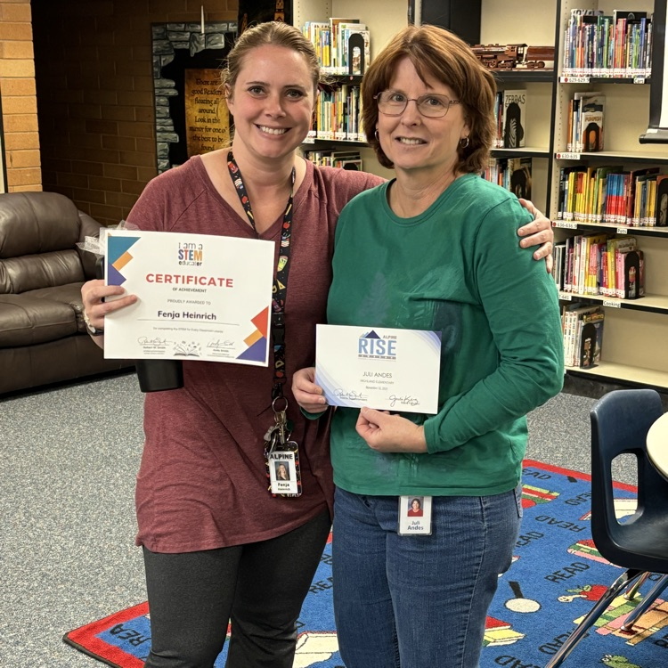 Mrs. Andes and Miss Heinrich  