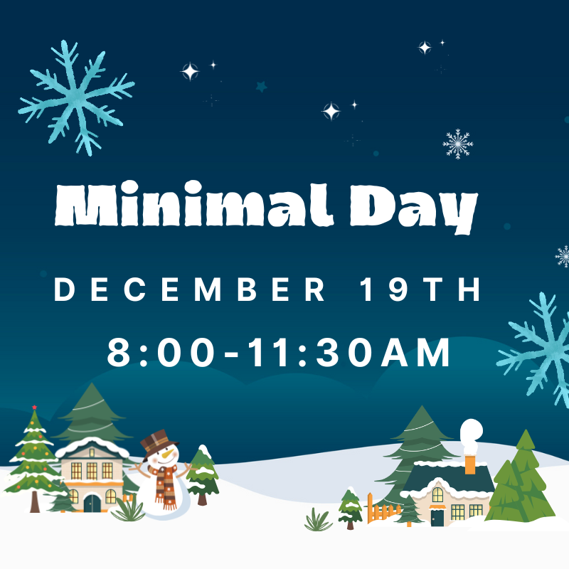 Winter background with minimal day info