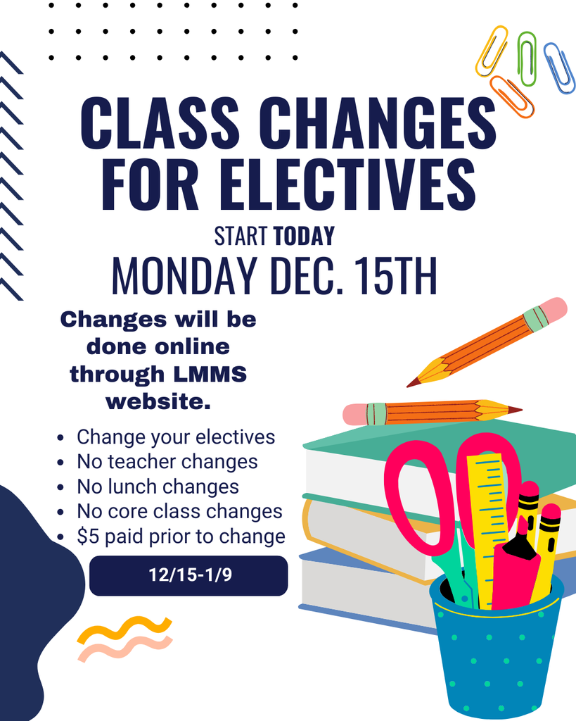 Class changes start TODAY!
