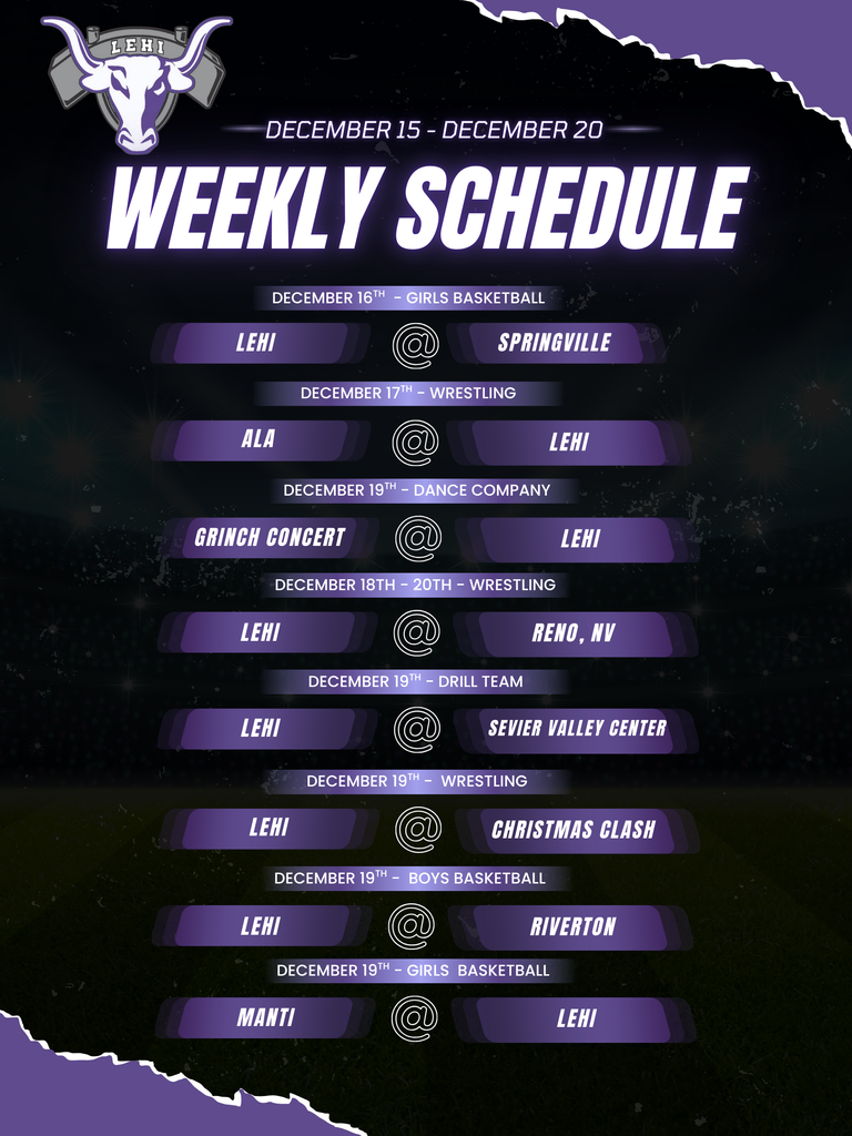 Weekly Schedule