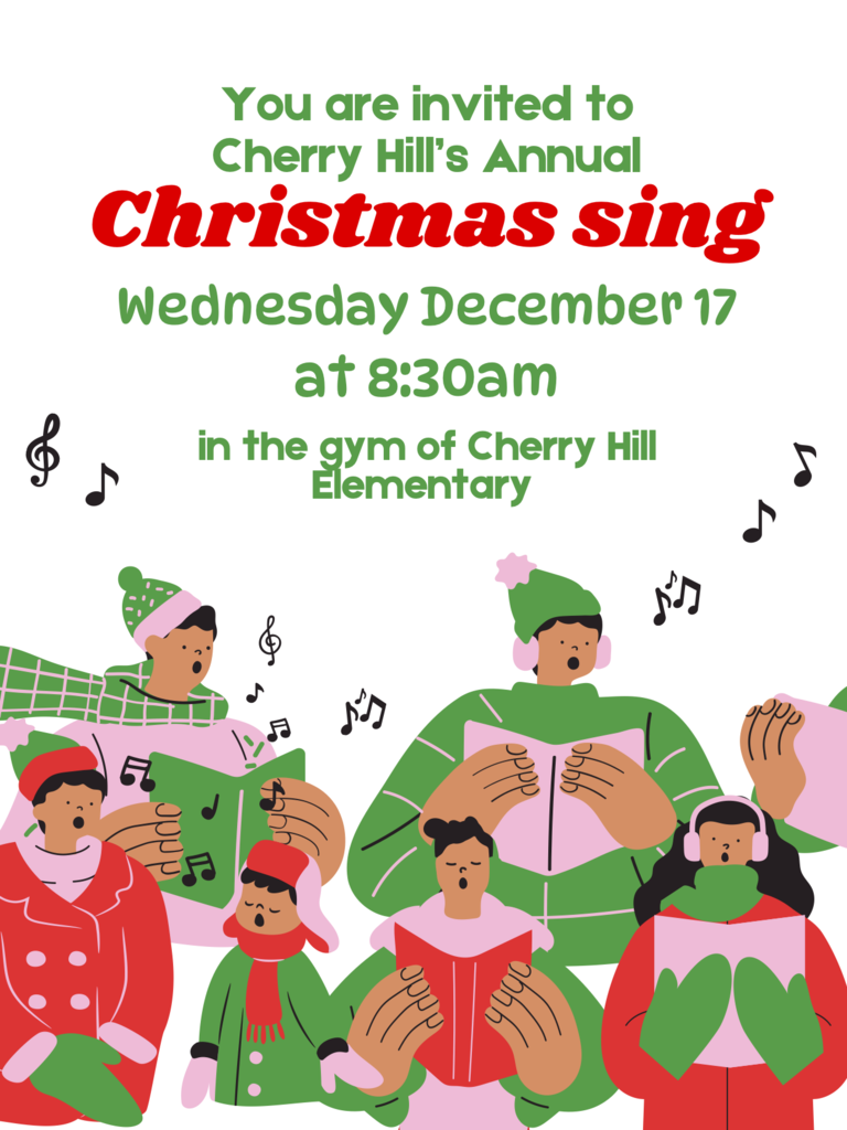 Christmas Sing is on Wednesday, 12/17!