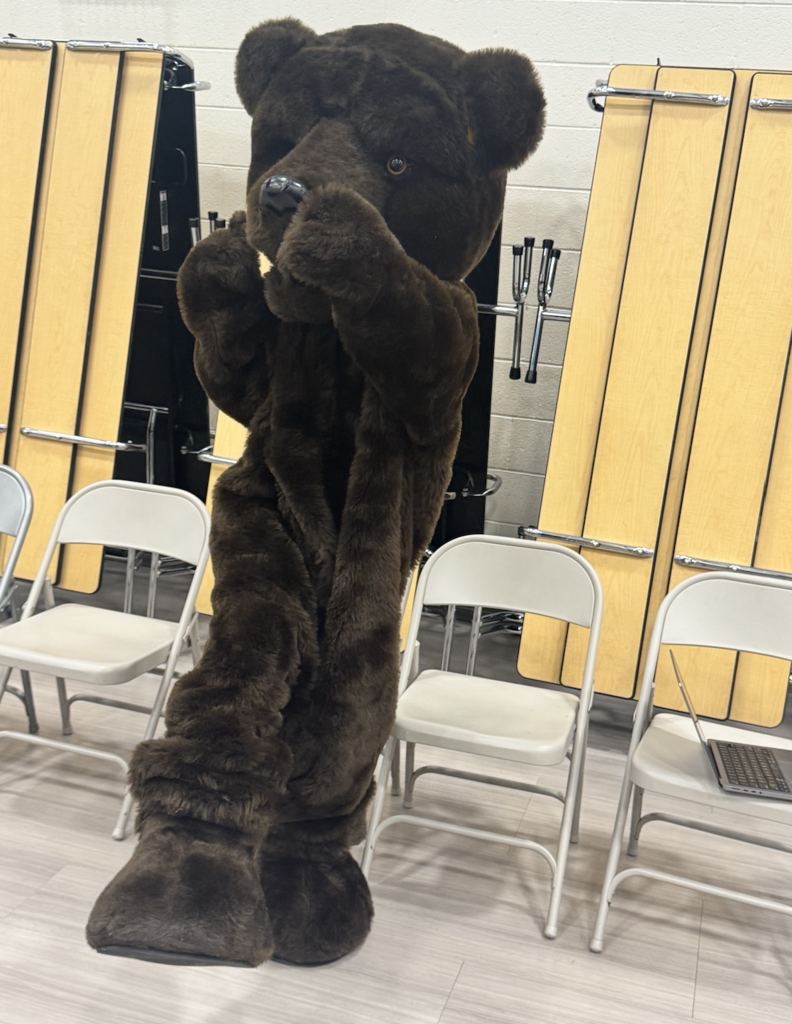 Grover showing his moves