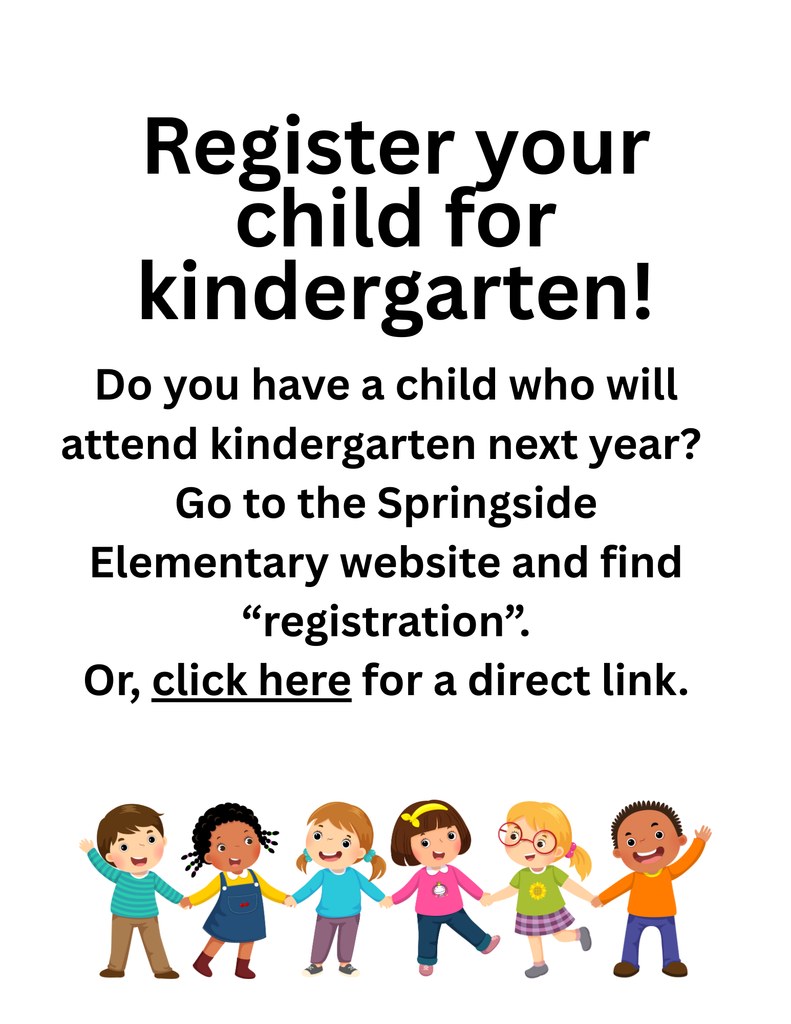 Kindergarten Registration Flyer