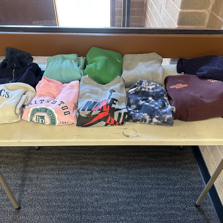 folded sweatshirts lost and found 