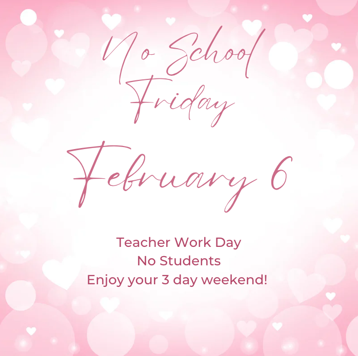 Pink background on the top and bottom that fades to white in the middle with pink and white hearts and circles throughout that also fade to white in the middle. Darker pink text. 