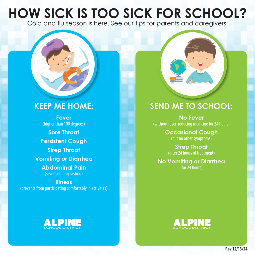 too sick for school information english