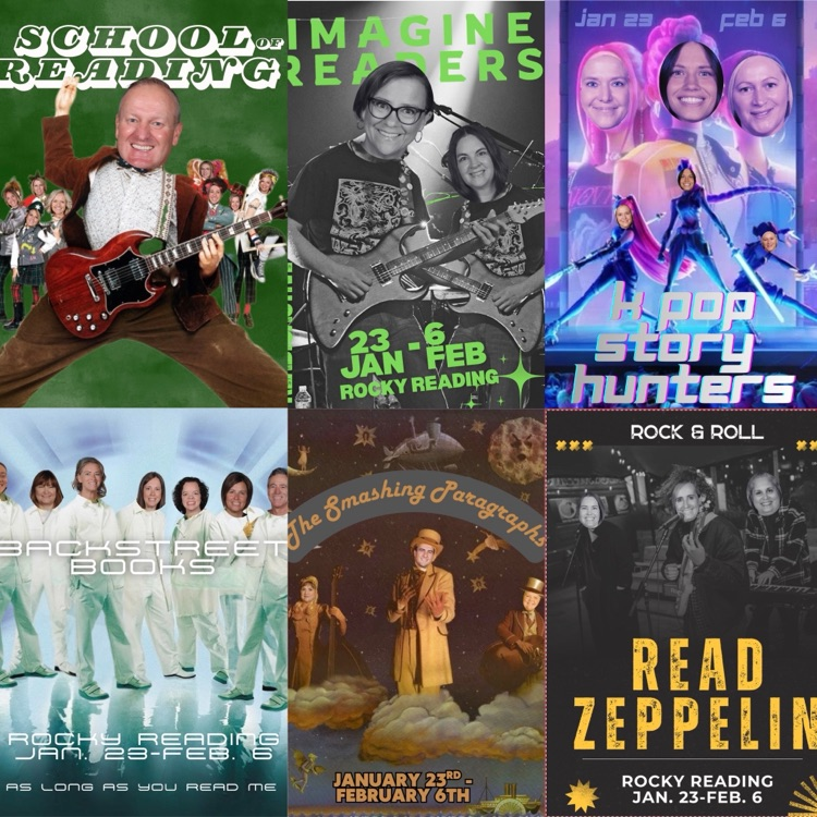 Rocky Reading Team Poster Collage