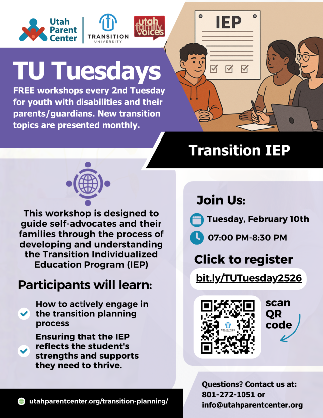 Transition Tuesdays Flyer