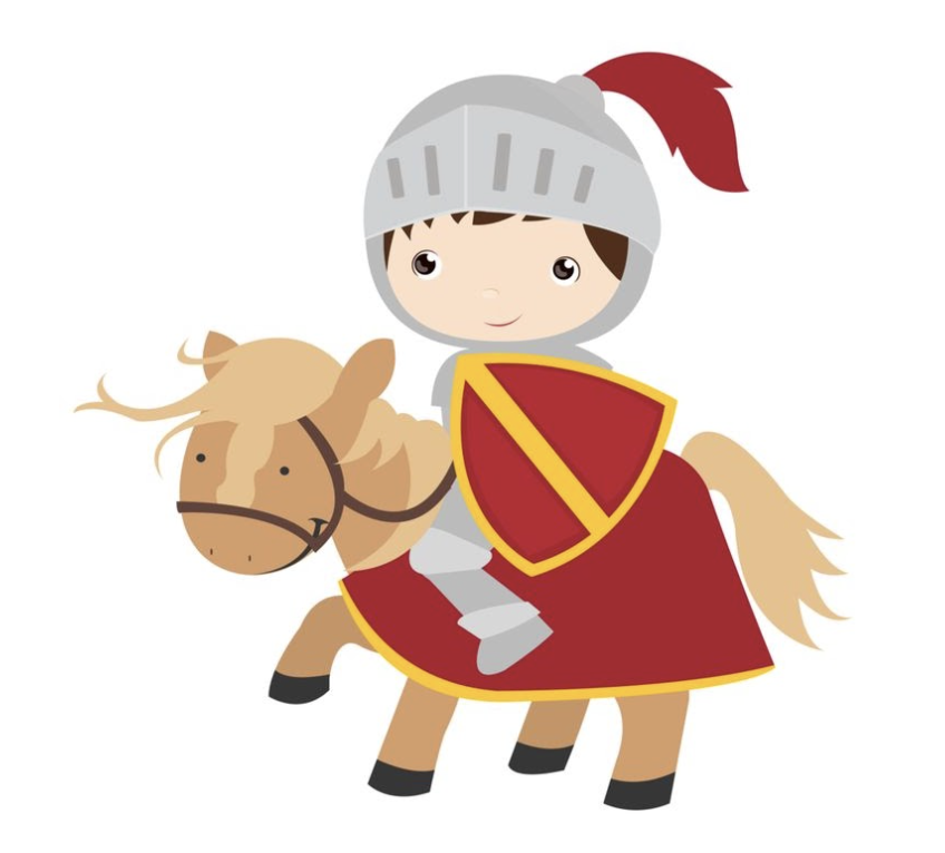 Camelot kid riding a pony