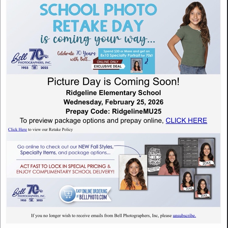 Picture Retake Flyer