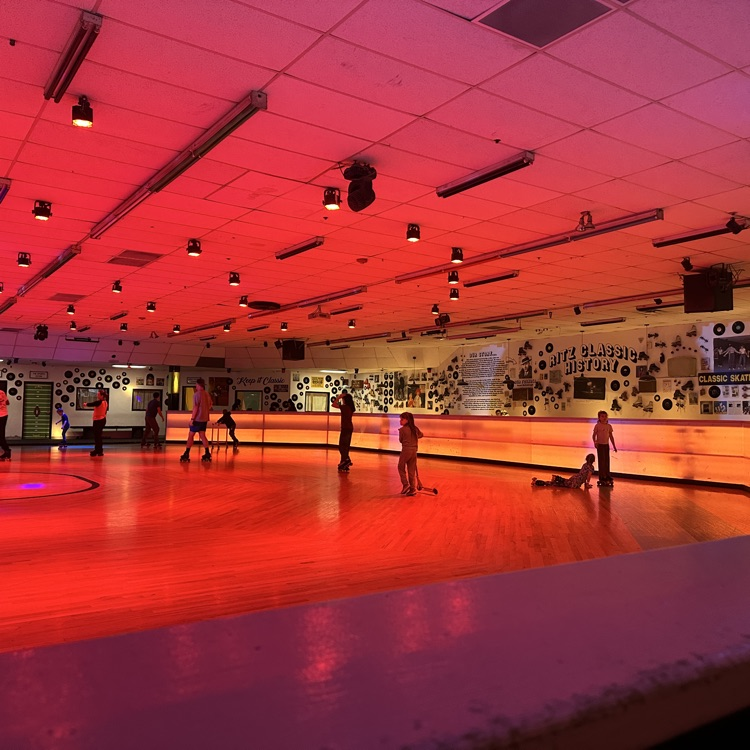 students at classic skating 