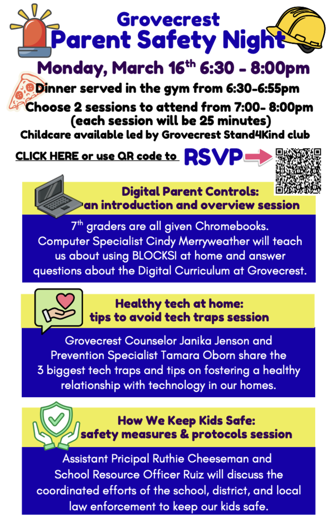 Grovecrest Parent Safety Night
