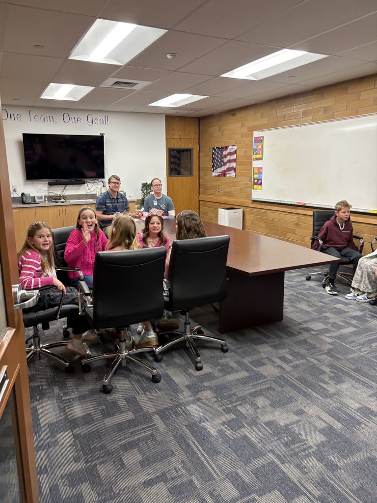 Students participating in Battle of the Books