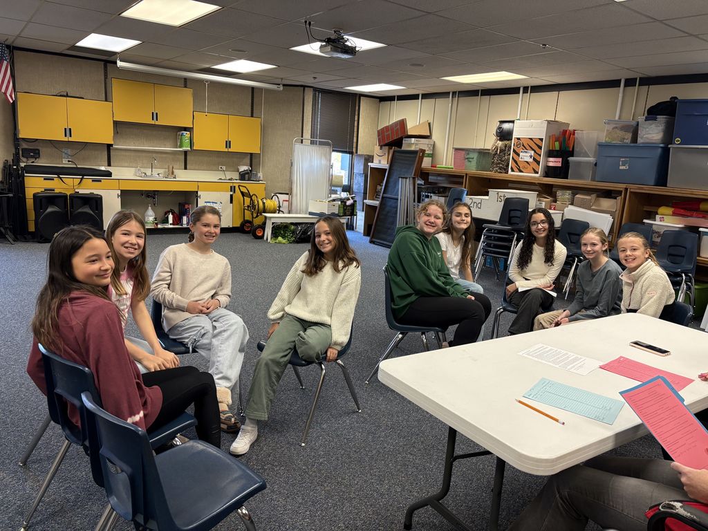 Students participating in Battle of the Books