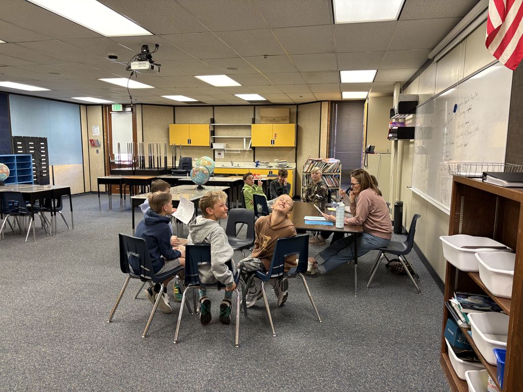 Students participating in Battle of the Books
