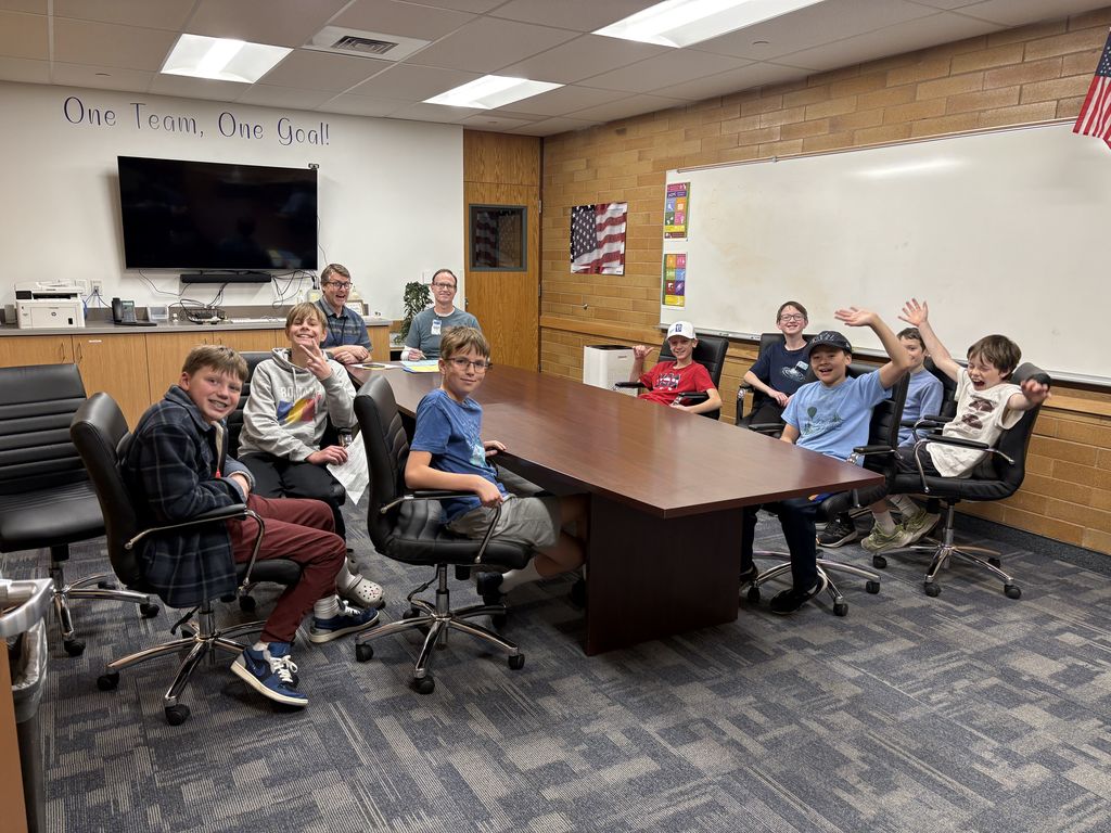 Students participating in Battle of the Books