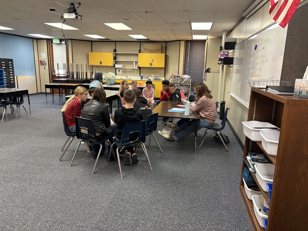 Students participating in Battle of the Books