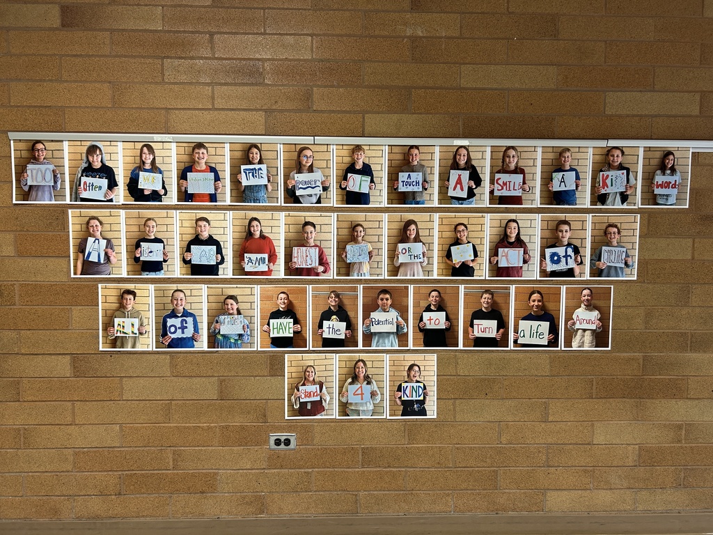 Positivity message from Stand 4 Kind students