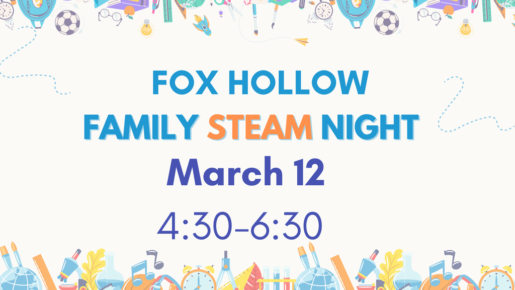 flier with pictures of school supplies