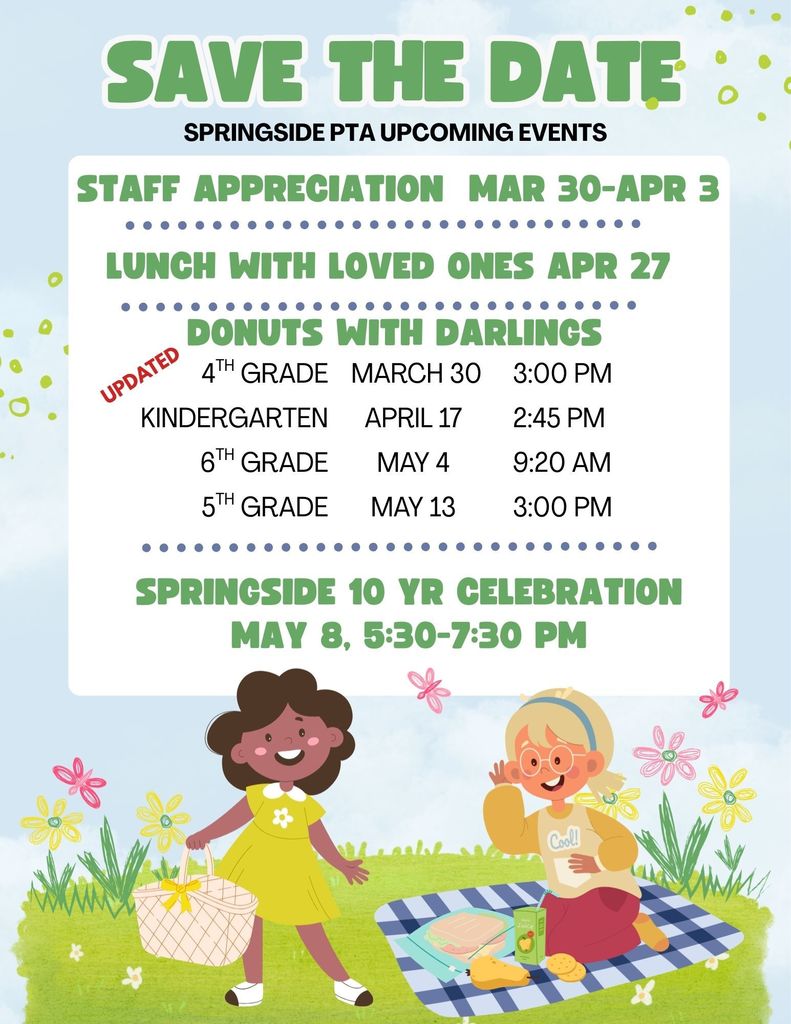 Save The Date Springside 3/18/2026