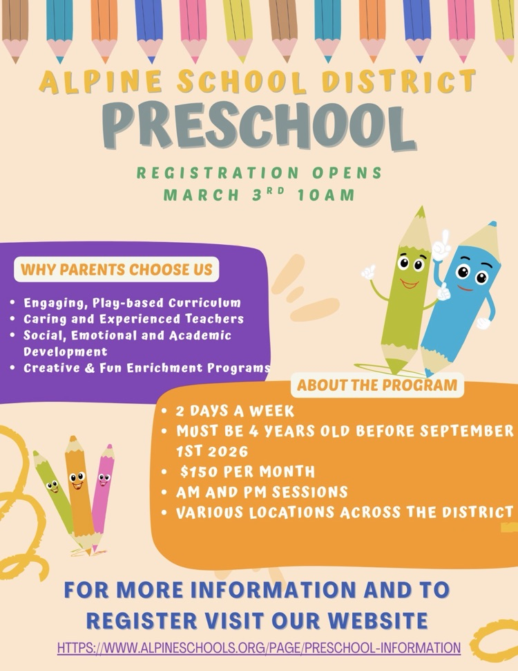 Preschool Registration Flyer