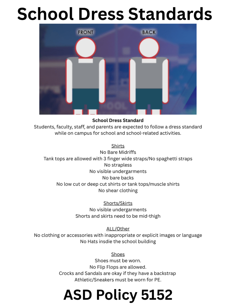 Image of students wearing appropriate dress for school