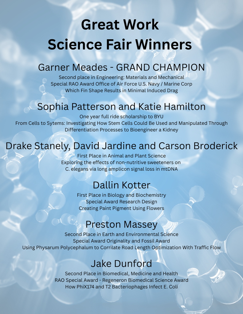 Science Fair Winners