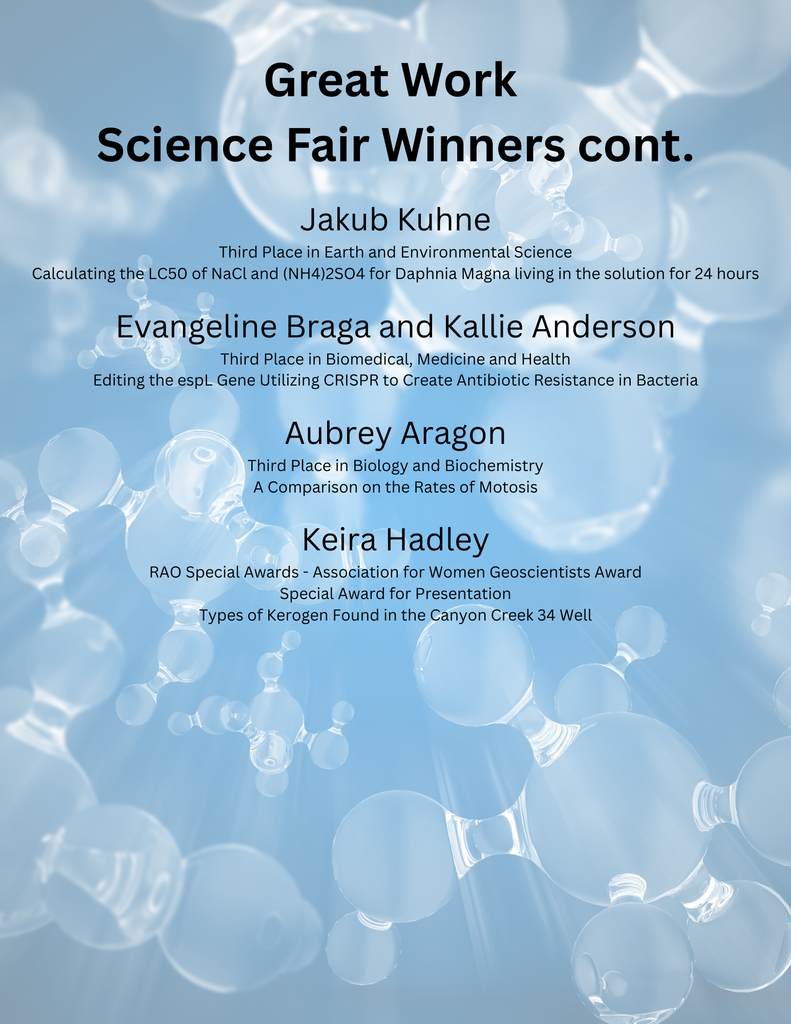 Science winners cont