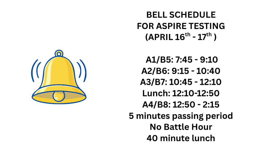 Aspire bell schedule