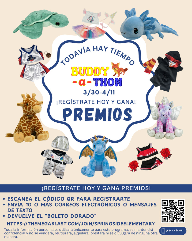 Spanish Announcement for Buddy-a-thon Fundraiser