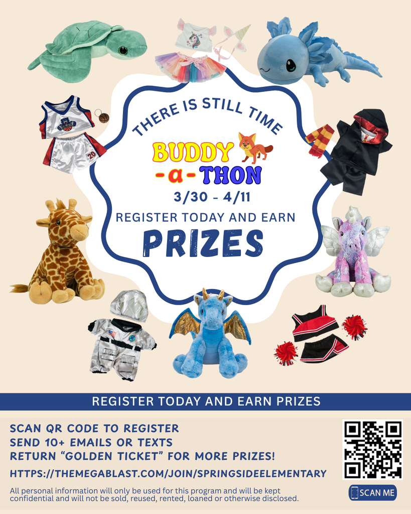 English Announcement for our Buddy-a-thon Fundraiser