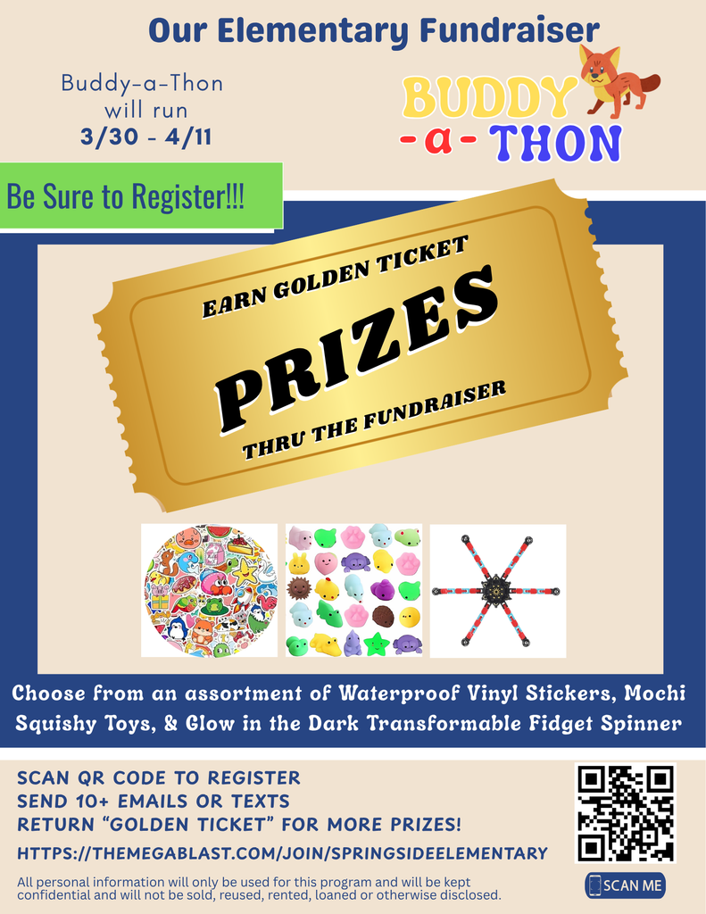 English Announcement for our Buddy-a-thon Fundraiser