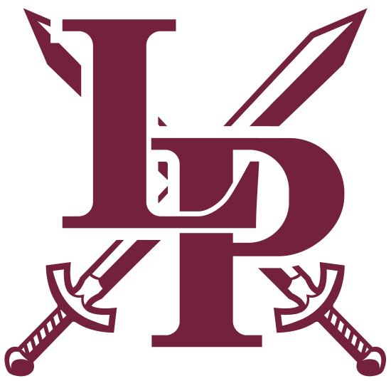 LP logo with two crossed swords