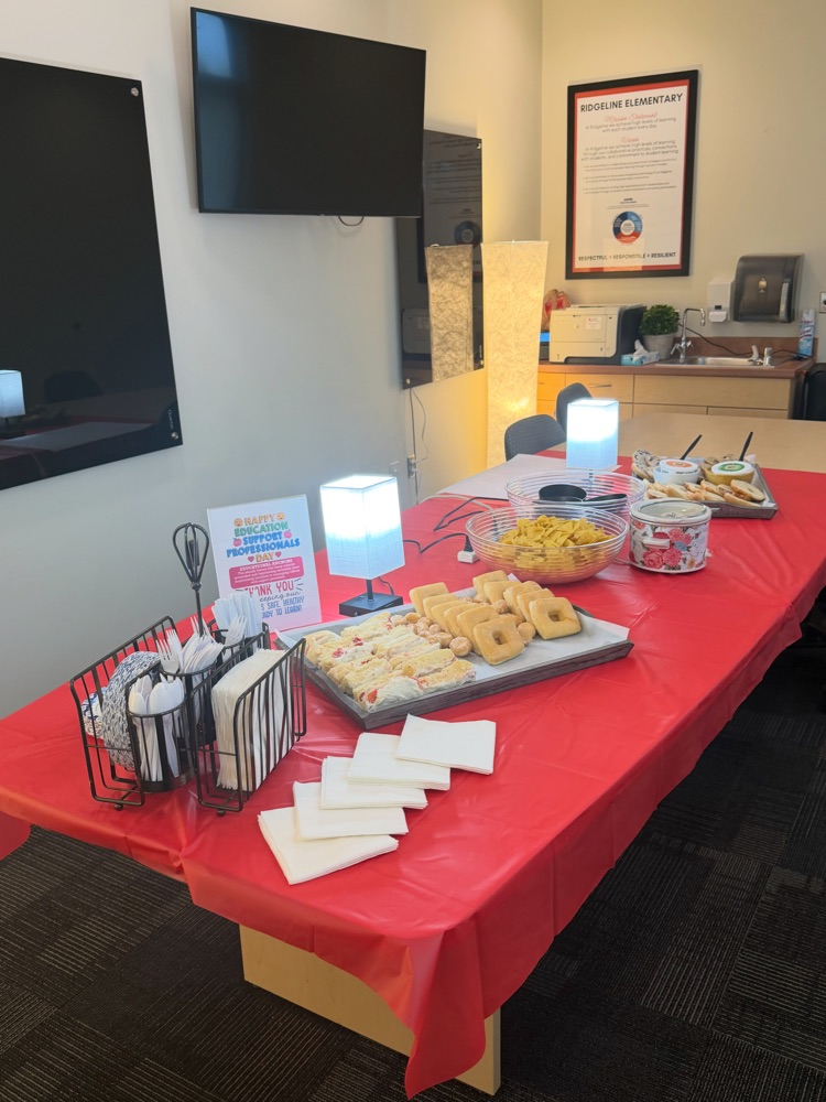 paraprofessional refreshment table