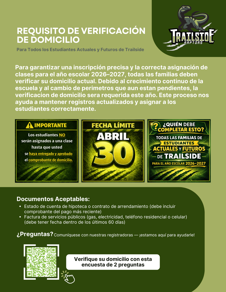 Address Verification for 2026–2027 School Year