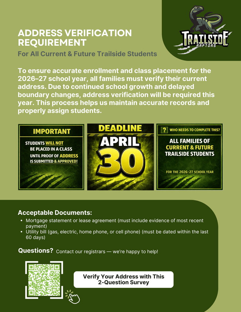 Address Verification for 2026–2027 School Year