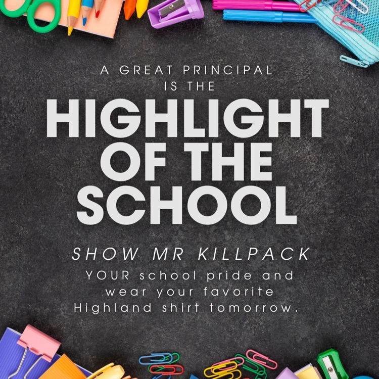 school supplies principal day spirit day 