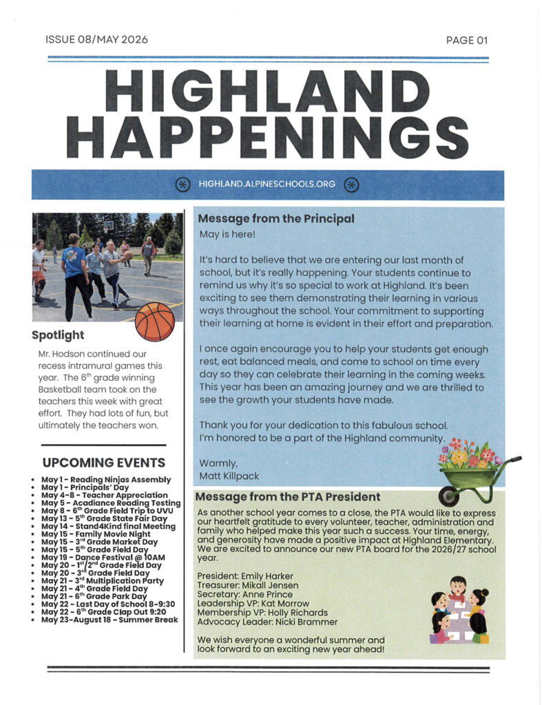 Highland Happenings Page 1