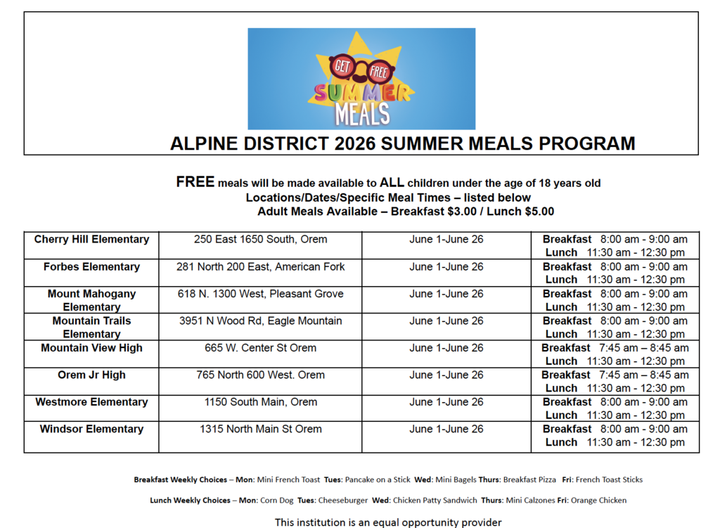 Summer Meals