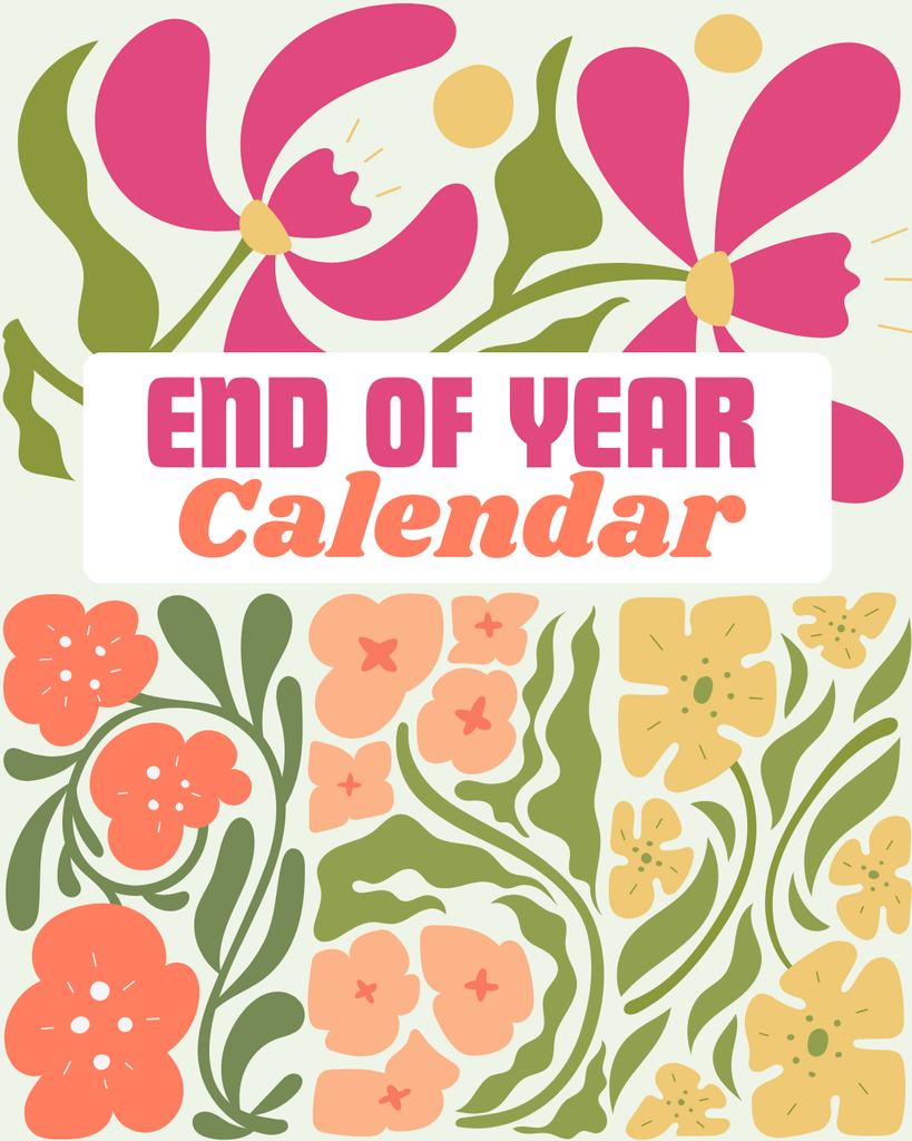 End of year calendar