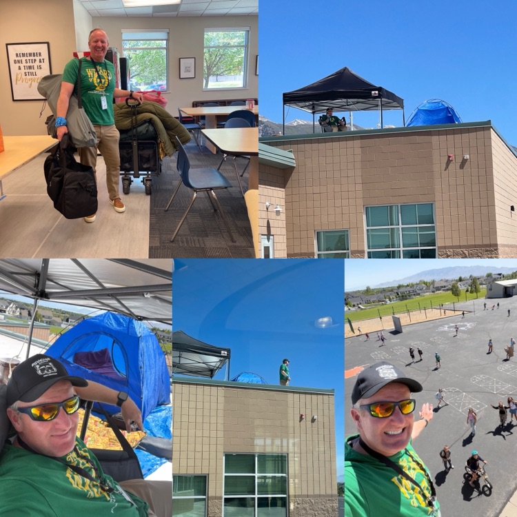 Mr. Pead on the roof