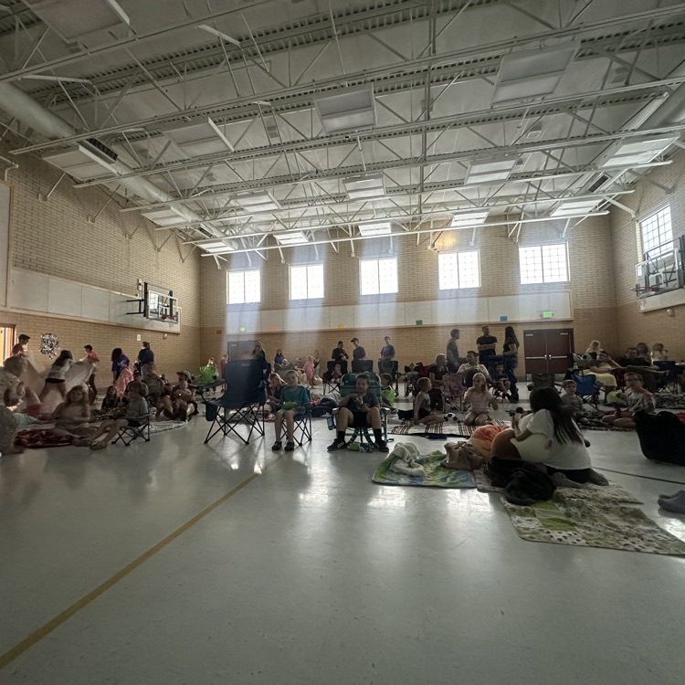 students at movie night 
